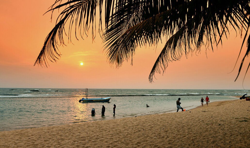 Strand in Aluthgama bei Beruwela, Westküste, Sri Lanka